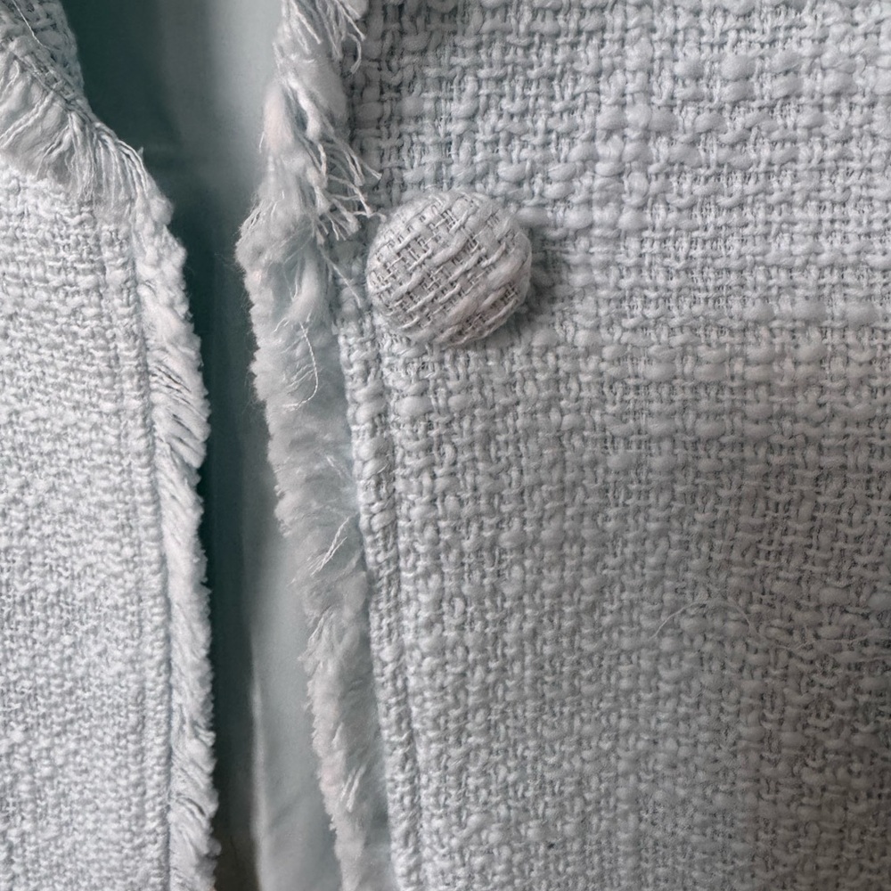 NWT Cinq à Sept Boucle Khloe Blazer - Light Blue - Picture 6 of 7